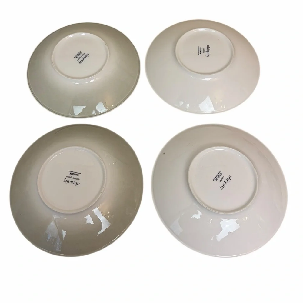 Lenox ubiquity White Willow Green,Crème Dinnerware Set